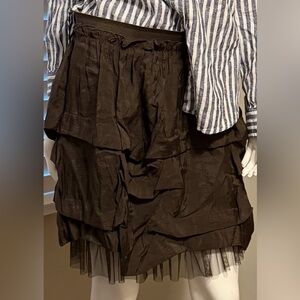 Black layered skirt